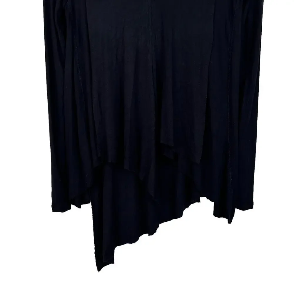 Free People Black Uptown Choker Turtleneck Tunic Sz XS